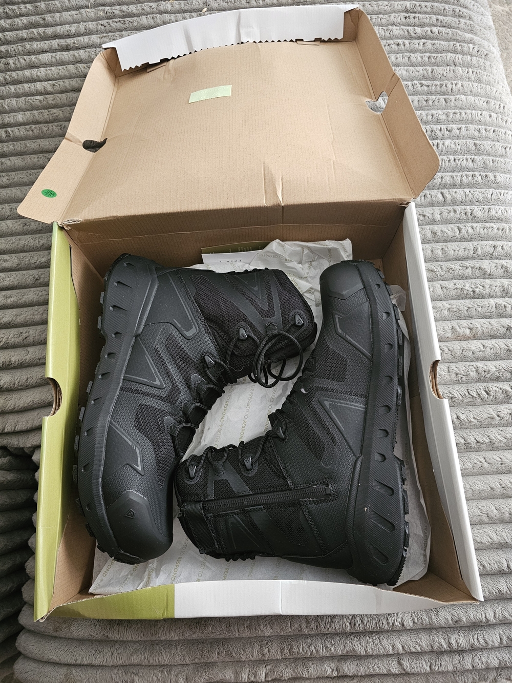 Men's Black Tactical Waterproof Boots